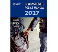 Blackstone's Police Manuals 2027 Three Volume Set