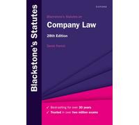 Blackstone's Statutes on Company Law