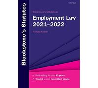 Blackstone's Statutes on Employment Law 2021-2022 (Blackstone's Statute Series)