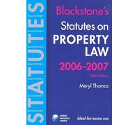 Blackstone's Statutes on Property Law 2006-2007