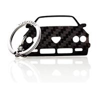 BlackStuff Carbon Fiber Keychain Keyring Ring Holder Compatible with Alfetta GT GTV GTV6 BS-832