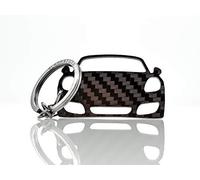 BlackStuff Carbon Fiber Keychain Keyring Ring Holder Compatible with Boxster Cayman 987 2005-2012 BS-631