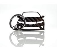 BlackStuff Carbon Fiber Keychain Keyring Ring Holder Compatible with Civic Type R MK8 FN2 2006-2011 BS-614