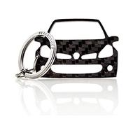 BlackStuff Carbon Fiber Keychain Keyring Ring Holder Compatible with Clio III Sport RS 2005-2012 BS-828