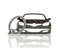 BlackStuff Carbon Fiber Keychain Keyring Ring Holder Compatible with Megane III Sport RS Facelift 2014-2017 BS-958