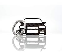 BlackStuff Carbon Fiber Keychain Keyring Ring Holder Compatible with Skyline R34 GT-R BS-655