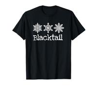 Blacktail Mountain Montana Snowflakes Ski Skier Skiing T-Shirt