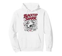 Blacktip Shark Hello Sharky Attacking Ocean Pullover Hoodie