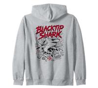 Blacktip Shark Hello Sharky Attacking Ocean Zip Hoodie