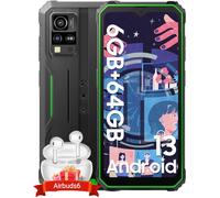 Blackview 2025 BV4800 Rugged Smartphone (NFC), 6.56-inch HD Screen, Android & Doke OS ugged Phone, 6GB RAM+64GB ROM (2TB Expand), 5180mAh, 13MP Camera, 4G Dual SIM/NFC/OTG-Green
