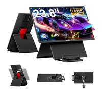 Blackview 24" Large Portable Monitor 100Hz for Work Home Office Game, 1080P FHD IPS Laptop Screen Extender with Rotating Stand & VESA, USB-C HDMI Plug-Play for Mac/Windows/PS/Switch/Xbox