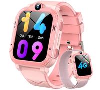 Blackview 4G Kids Smart Watch | GPS+LBS+Wi-Fi Tracker & SOS Function | 2-Way Video/Voice Chat/Calls/SMS | Sleep Monitor | Pedometer | Class Mode, Camera, Games | Birthday Gift for Boys Girls -2 Straps