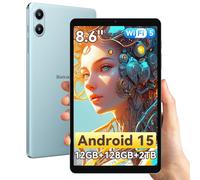 Blackview LINK 2 8.68 inch Tablet, GEMINI AI 2.0 Android 15 Tablets, Mini Portable Tablet with 12GB RAM + 128GB ROM/2TB TF/5G WiFi/180Hz /1080P HD/Widevine L1/5000 mAh 10W/GPS/Google Lens/Face ID