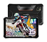 Blackview Active 5 Rugged Tablet 8.68 Inch, Android 15, 24GB+128GB/2TB AI Tablet, 6600mAh, 16MP AI Camera, 2 x 2W Speakers, IP68 Waterproof Tablet, 3.5mm Jack, 4G LTE, 5G WiFi, GPS, OTG, NFC
