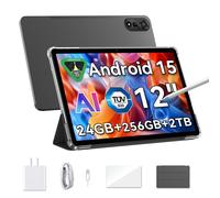 Blackview Android 15 Tablet Mega2 2025 12 inch Android Tablet with FHD+2K Display 24GB RAM + 256GB ROM 9000mAh Pen &Case Octa-core Unisoc T615 W