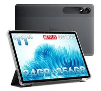 Blackview Android Tablet 11 inch, 24GB+256GB/2TB TF, 2K Incell Screen for Gaiming, Students, Netflix Watching, Streming, 5G WiFi, 8200mAh, 13MP+8MP Camaras/Face ID, Gray