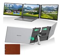 Blackview Laptop Screen Extender, 1kg Ultra-Light, One-Cable Connection, 15.6" Triple Screen Laptop Monitor Extender, TÜV Eye-Care, Business Travel, Mac, Windows, ChromeOS, Switch