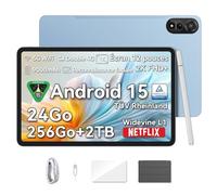 Blackview Mega2 Android 15 Tablet 12 Inches, 24GB RAM + 256GB ROM, 2K FHD Large Display Gaming Tablet, Dual 4G LTE + 5G WiFi, Octa Core T615, 9000 mAh Battery, WideVine L1, Dual Camera, Face ID, GPS