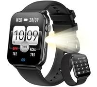 Blackview Military Smart Watch for Men Outdoor Adventure | 100-Day Ultra-Long Battery | Flashlight & Compass | Bluetooth Calling | Health Monitor | 153+ Sports Modes | IP68 Waterproof for iOS Android