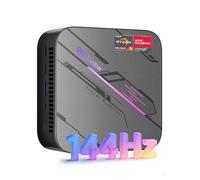 Blackview MP100 Aesthetic Mini PC, Ultra-Fluid 144Hz, AMD Ryzen 5 7430U, 32GB RAM 1TB SSD Mini Desktop Computer, Win 11 Pro, Smart RGB, 3-Year Guarantee, WiFi 6/BT 5.2, Triple 4K Display for Home