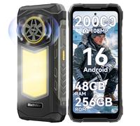 Blackview ROCK 5 Rugged Phone Android 16 20000mAh/33W 348LM Camping Lantern 108MP+50MP+20MP Night Vision Camera 48GB+256GB MTK Helio G100 6.78" FHD 120Hz 5W Hi-Fi Speaker Smartphone Unlocked 4G