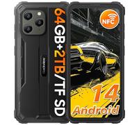 Blackview Rugged Smartphone Android 14, BV5300Pro 12GB+64GB/1TB, 6580mAh Battery, 6.1" HD+ Display,3 Cards Slot, IP68/IP69K Waterproof Phone,13MP Camera 4G Dual SIM/NFC/OTG/Face ID-Black