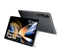 Blackview Tab 90 Tablet 11 Inch, 24GB (8+16) RAM+128GB ROM(2TB TF), 4G LTE+5G WiFi Android 14, Octa-Core Gaming, 8200mAh Battery, 5MP+13MP Dual Camera, Widevine L1-without Charger