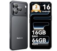 Blackview Wave 7C Sim-free & Unlocked Mobile Phones, 32MP Smart Phones,16GB+64GB Android 16 Phone, Phone Android, 6.56" Cheap Android Phone, Face Unlock, WIFI 5G/GPS/IP54/3.5mm/3 Year Warranty, Black