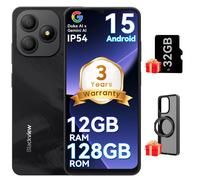 Blackview WAVE 9C Smart Android Phone,4G Sim-Free & Unlocked Mobile Phones, 12GB+128GB/2TB, Android 15 Phone 13MP+8MP AI Camera, 5000mAh/10W, Fingerp