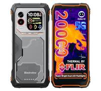 Blackview Xplore 1 Pro Rugged Smartphone 5G, Thermal Imaging 20000mAh Rugged Phone Unlocked With LEDs, 48GB+512GB/2TB, 64MP+50MP, 6.78" 2.4K 120Hz 2.01" Dual-Screen, IP69K/NFC/Glove Mode/Android 15