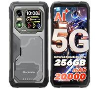 Blackview Xplore 1 Rugged Smartphone 5G (12GB RAM, 256GB) | 20000mAh Battery, 64MP Camera + 20MP Night Vision | 6.78" 120Hz FHD+ Dual Screen | IP68/IP69K Waterproof Unlocked Android 15
