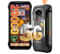 Blackview Xplore 2 Projector 5G Rugged Smartphone, 20000mAh 120W, Android 15, 3.2K HDR 120Hz AMOLED Display, 50MP + 20MP Night Vision, IP69K/eSIM/WiFi 6E & 36GB+256GB/2TB Rugged Phone with Projector