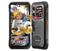 Blackview Xplore X1 Rugged Smartphone 5G, 108MP+50MP+20MP Night Vision Android 15 Rugged Phone Unlocked, 10000mAh 55W, 6.78" 2.4K 2.01" Dual-Screen, 36GB + 256GB, IP69K/NFC/Glove Mode Waterproof Phone