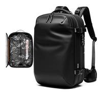 BlackVoyage Vortex Vacuum Seal Travel Backpack 60L Expandable Air Compression System Water Resistant TSA Lock, Zephyr (Black), 60L (Air Pump Included), Zephyr