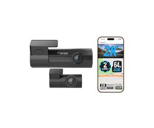 BlackVue Elite 8 2CH 256GB Dash Cam - UK Edition - 2K/2K QHD Front & Rear Dashcam, STARVIS 2, HDR, Wi-Fi, GPS, Night Vision, Power-Saving Parking Mode, 4G LTE Ready, App & Cloud Features
