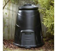 Blackwall 330L Black Compost Bin Converter with Base Plate - UV-Stabilised, Heat-Retaining, Vermin-Proof, Easy-Access Hatch, UK-Made
