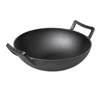 Blackwell Wok | Ø 32 cm | Cast Iron | Black | Suitable for All Heat Sources Including Induction, Oven, and Barbecue