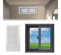 BlackWhite Aluminum Basement Shed Window Replacement with Tempered s Perfect for Bathroom Kitchen Ga Size W38 x H20 Inches