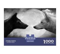 BlackWhiteWolfMoon Smooth Surface Pieces Great for Improving Patience, Focus And Cognitive Ability in Spare Time 70x50cm/1000pcs