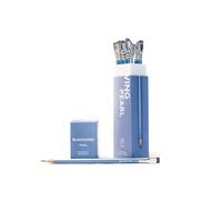 Blackwing Pearl Pencils - 12 Count, Blue Lacquer Finish, 2B Balanced Lead, Premium Wood, Japanese Graphite