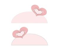 BLACKWINGS Eyelash Perming Curler Lift Pads Eyelash Perm Pads Rods for LashLift Silicone for Eyelashes Makeup Beauty Tool Permanent (Love)