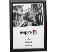 BLACKWOOD Matt Black Wood A4 21x30 cm Certificate Photo Frame Non Glass Aperture