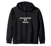 Blackwood Wales Welsh Flag City Zip Hoodie