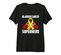 Bladder Cancer Superhero Survivor Warrior Chemo Fighter Premium T-Shirt