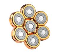 Blade 3/4/5/6/7/8/9D Cutter Floating Head Waterproof Stainless Steel Electric Razor For Men Shaver Replacement Blade(7 knife head Gold)