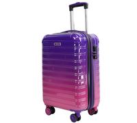 Blade Expandable Hand Luggage - Hard Shell Suitcase Trolley - Lightweight Travel Suitcase Hand Luggage Made of ABS+PC with TSA Lock - 4 Spinner Wheels Suitcase - Rolling Suitcase (Purple-M)