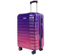Blade Expandable Hand Luggage - Hard Shell Suitcase Trolley - Lightweight Travel Suitcase Hand Luggage Made of ABS+PC with TSA Lock - 4 Spinner Wheels Suitcase - Rolling Suitcase (Purple-L)