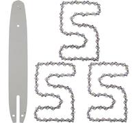 Blade for Stihl HT 70, HT 75 + 3x Saw Chain 12 Inches 30 cm 1.1 mm 3/8LP 44TG 7T A074 Mamuth