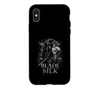 Blade Meets Silk Samurai Geisha Japan Scene Case for iPhone X/XS