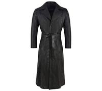 Blade Men's Black Full-Length Wesley Snipes Real Nappa Leather Jacket Coat (3XL)